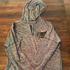 Nike running dry fit hooded long sleeve